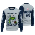 New York Yankees Sweater Personalized Grinch Fierce Navy Best Selling