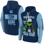 North Carolina Tar Heels Hoodie Personalized Grinch Fierce Light Blue Best Selling
