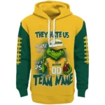 North Dakota State Bison Hoodie Custom Grinch Fierce Green Best Selling