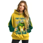 North Dakota State Bison Hoodie Custom Grinch Fierce Green Best Selling