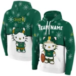 North Dakota State Bison Hoodie Customized Hello Kitty Green Best Selling