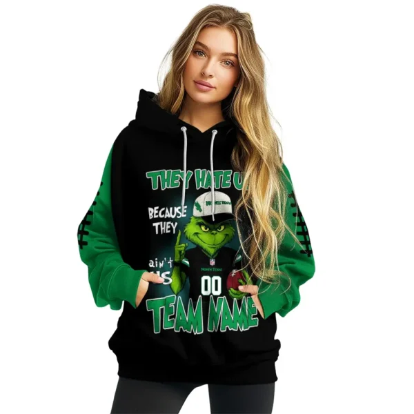 North Texas Mean Green Hoodie Custom Grinch Fierce Green High Quality