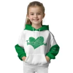 North Texas Mean Green Hoodie Personalized Scribble Heart Green White Best Selling
