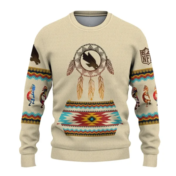 North Texas Mean Green Sweater Personalized Dreamcatcher Feathers Best Selling