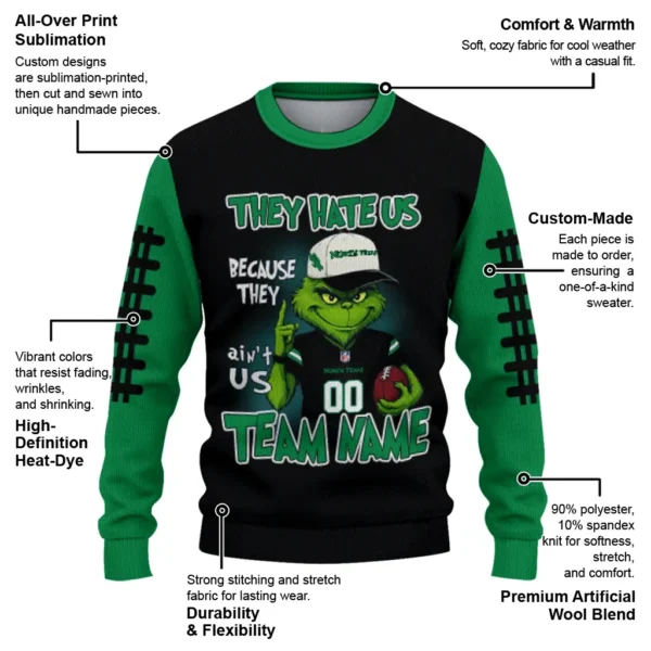 North Texas Mean Green Sweater Personalized Grinch Fierce Green New Arrival