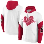 Northern Illinois Huskies Hoodie Custom Scribble Heart Red White Best Selling