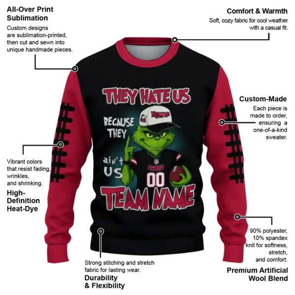Northern Illinois Huskies Sweater Custom Grinch Fierce Red New Arrival