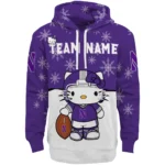 Northwestern Wildcats Hoodie Custom Hello Kitty Purple Best Selling