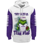 Northwestern Wildcats Hoodie Personalized Grinch Fierce Purple Best Selling