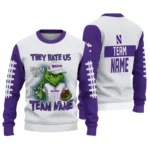 Northwestern Wildcats Sweater Customized Grinch Fierce Purple Best Selling