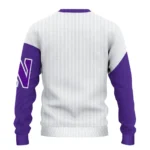Northwestern Wildcats Sweater Personalized Heart Sketch Purple White Best Selling