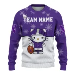 Northwestern Wildcats Sweater Personalized Hello Kitty Purple Best Selling