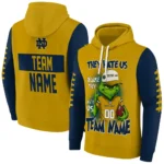 Notre Dame Fighting Irish Hoodie Custom Grinch Fierce Navy Best Selling