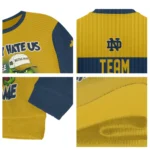 Notre Dame Fighting Irish Sweater Personalized Grinch Fierce Navy Best Selling