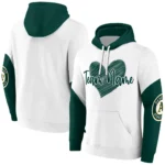 Oakland Athletics Hoodie Custom Scribble Heart Green White Best Selling
