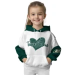 Oakland Athletics Hoodie Custom Scribble Heart Green White Best Selling