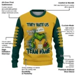 Oakland Athletics Sweater Custom Grinch Fierce Green Best Selling