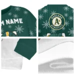 Oakland Athletics Sweater Customized Hello Kitty Green Best Selling