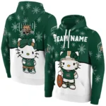 Ohio Bobcats Hoodie Custom Hello Kitty Green Best Selling