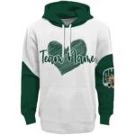 Ohio Bobcats Hoodie Customized Scribble Heart Green White Best Selling