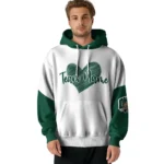 Ohio Bobcats Hoodie Customized Scribble Heart Green White Best Selling