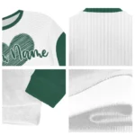 Ohio Bobcats Sweater Personalized Heart Sketch Green White Best Selling