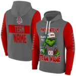 Ohio State Buckeyes Hoodie Customized Grinch Fierce Scarlet Best Selling