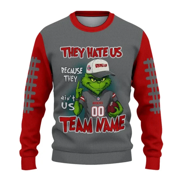 Ohio State Buckeyes Sweater Custom Grinch Fierce Scarlet Best Selling