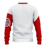 Ohio State Buckeyes Sweater Customized Heart Sketch Scarlet White Best Selling