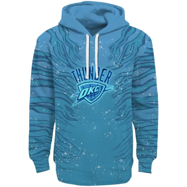 Oklahoma City Thunder Hoodie Custom Tiger Pattern Best Selling