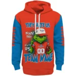 Oklahoma City Thunder Hoodie Customized Grinch Fierce Blue Best Selling