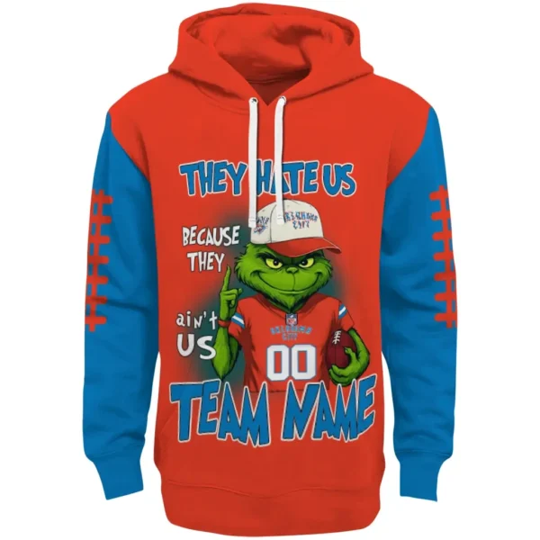 Oklahoma City Thunder Hoodie Customized Grinch Fierce Blue Best Selling
