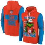 Oklahoma City Thunder Hoodie Customized Grinch Fierce Blue Best Selling