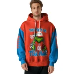 Oklahoma City Thunder Hoodie Customized Grinch Fierce Blue Best Selling