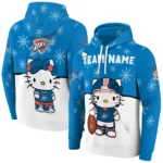 Oklahoma City Thunder Hoodie Personalized Hello Kitty Blue Best Selling