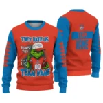 Oklahoma City Thunder Sweater Custom Grinch Fierce Blue Best Selling