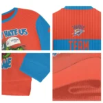 Oklahoma City Thunder Sweater Custom Grinch Fierce Blue Best Selling