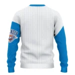 Oklahoma City Thunder Sweater Customized Heart Sketch Blue White Best Selling