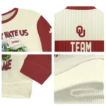 Oklahoma Sooners Sweater Customized Grinch Fierce Crimson Best Selling