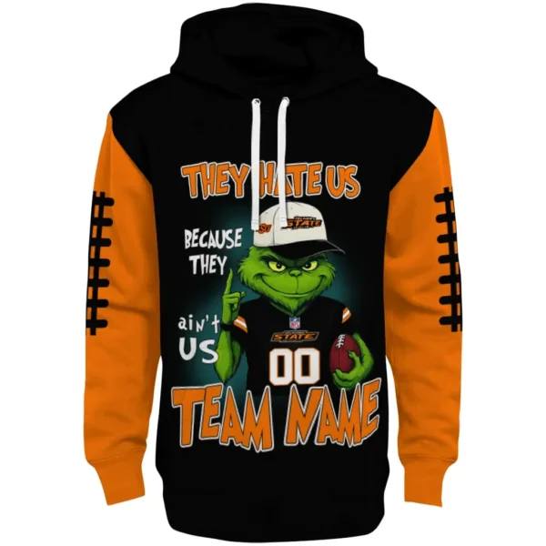 Oklahoma State Cowboys Hoodie Custom Grinch Fierce Orange Best Selling