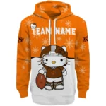 Oklahoma State Cowboys Hoodie Customized Hello Kitty Orange Best Selling