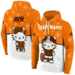 Oklahoma State Cowboys Hoodie Customized Hello Kitty Orange Best Selling
