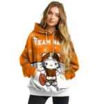 Oklahoma State Cowboys Hoodie Customized Hello Kitty Orange Best Selling