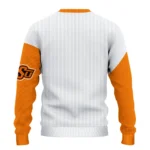 Oklahoma State Cowboys Sweater Custom Heart Sketch Orange White Best Selling