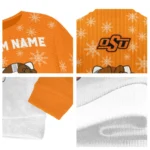 Oklahoma State Cowboys Sweater Custom Hello Kitty Orange Best Selling