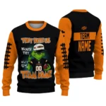 Oklahoma State Cowboys Sweater Personalized Grinch Fierce Orange Best Selling