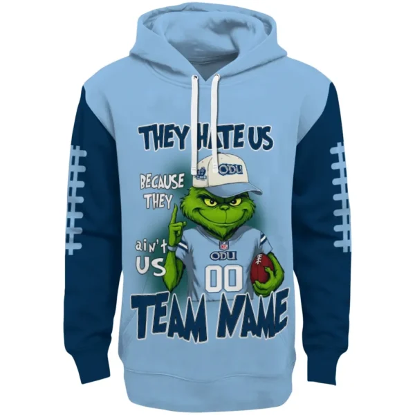 Old Dominion Monarchs Hoodie Custom Grinch Fierce Blue Best Selling