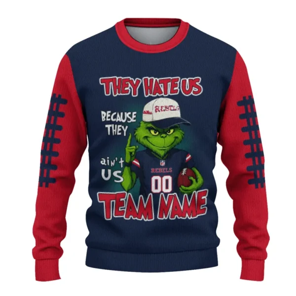 Ole Miss Rebels Sweater Custom Grinch Fierce Red Best Selling