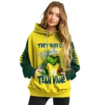 Oregon Ducks Hoodie Customized Grinch Fierce Green Best Selling
