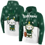 Oregon Ducks Hoodie Personalized Hello Kitty Green Best Selling